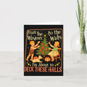 Funny Christmas Tree Kids Xmas From The Windows To Card