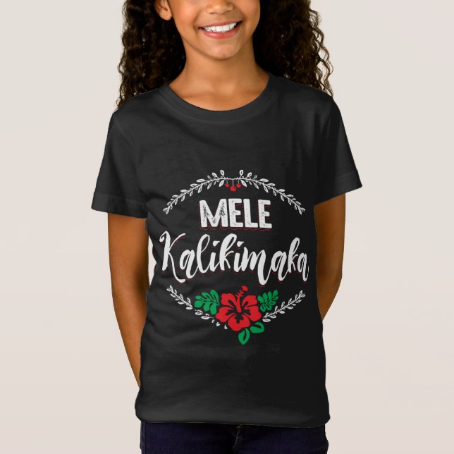 Funny Christmas Tree Lights Ugly Sweater Mele Kali (Front)
