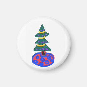 Funny Christmas Tree Magnet