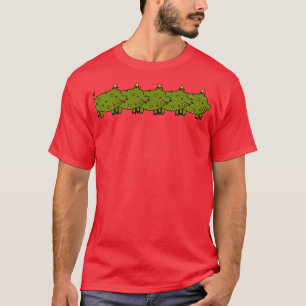 Funny Christmas Tree Pig Five T-Shirt