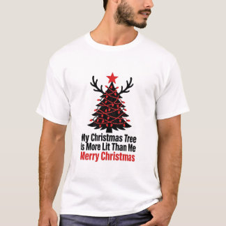 Funny Christmas Tree Shirt - Lit Gift For Him