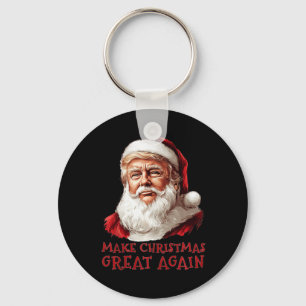 Funny Christmas Trump Santa Make Christmas Great A Key Ring
