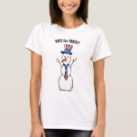 Funny Christmas Tshirts | Patriotic Frosty Snowman<br><div class="desc">Into wearing funny Christmas tshirts and have a patriotic / political sense of humour? Here are "Vote for Frosty" funny holiday shirts that you can easily personalise! The unique design created by Raphaela Wilson depicts a patriotic snowman attired in red, white and blue American flag theme colours... Happy Holidays! Category:...</div>