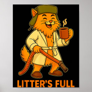 Funny Christmas Vacation Litter S Full Cat Parody  Poster