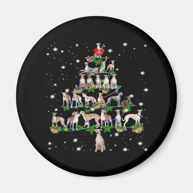 Funny Christmas Whippet Dog Lovers Gift Essential  Magnet (Front)