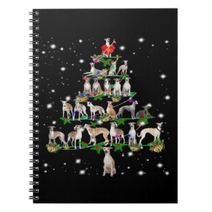 Funny Christmas Whippet Dog Lovers Gift Essential Notebook