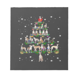 Funny Christmas Whippet Dog Lovers Gift Essential Notepad