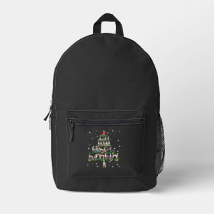 Funny Christmas Whippet Dog Lovers Gift Essential Printed Backpack
