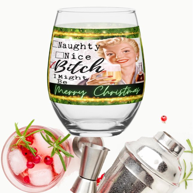 Funny Christmas Wine Glass Gift Best Friend (Creator Uploaded)