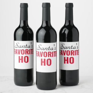 FUNNY CHRISTMAS WINE labels- Christmas wine glass Label
