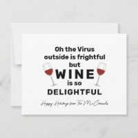 Funny Christmas Wine Pun Personalised