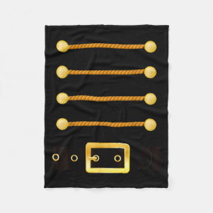 Funny Christmas With Nutcracker Costume  Fleece Blanket