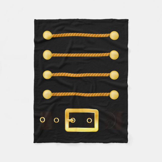 Funny Christmas With Nutcracker Costume  Fleece Blanket (Front)