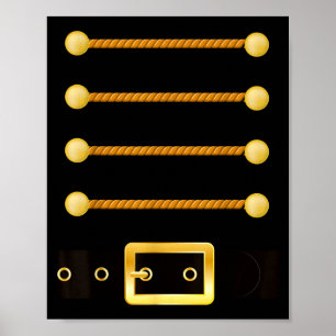 Funny Christmas With Nutcracker Costume Poster