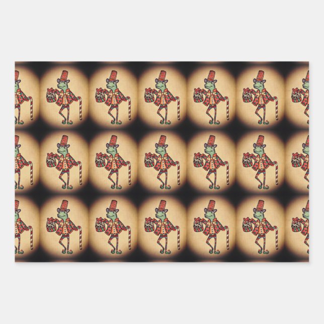 Funny Christmas Wrapping Paper Sheet (Front)