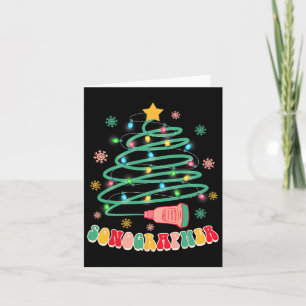 Funny Christmas Xmas Vibes Sonographer Ultrasound  Card