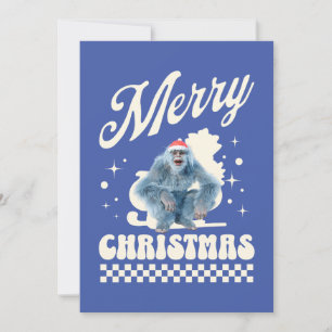 Funny Christmas Yeti Holiday Humour Card