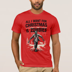Funny Christmas Zombies for Christmas T-Shirt