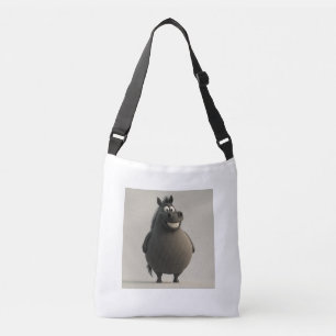 Funny Chubby Horse Tote Bag
