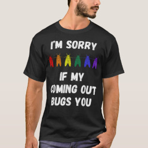 Funny Cicada Gay Pride Insect Cicadas Coming Out T-Shirt