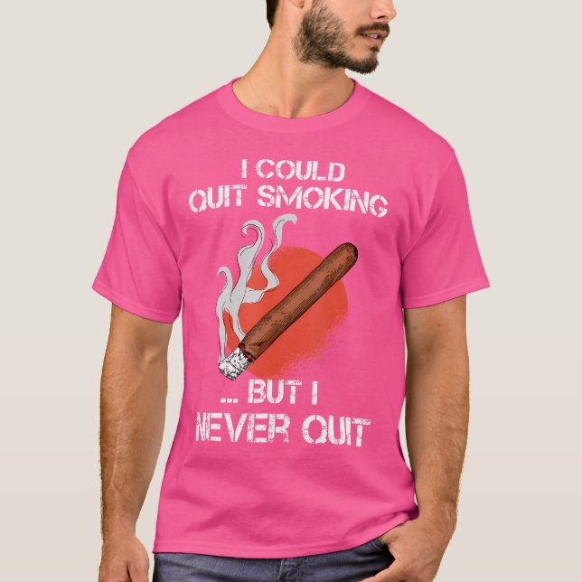 Funny Cigar Smoker T-Shirt (Front)