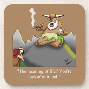 Funny Cigars And Scotch Humour Coaster Set