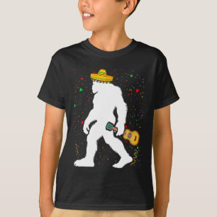 Funny Cinco De Mayo Bigfoot Mexican Guitar - Cinco T-Shirt