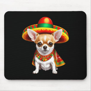 Funny Cinco De Mayo Chihuahua Dog Lovers Mexican S Mouse Pad