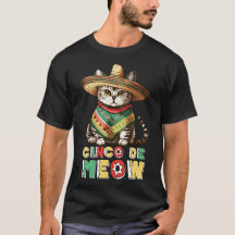 Funny Cinco De Mayo Cute Mexican Cat Sombrero