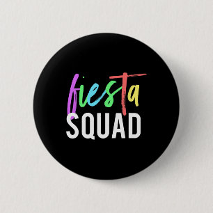 Funny Cinco De Mayo Fiesta Squad Design For Partie 6 Cm Round Badge