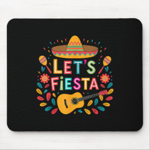 Funny Cinco De Mayo Lets Fiesta Sombrero Hat Men W Mouse Pad
