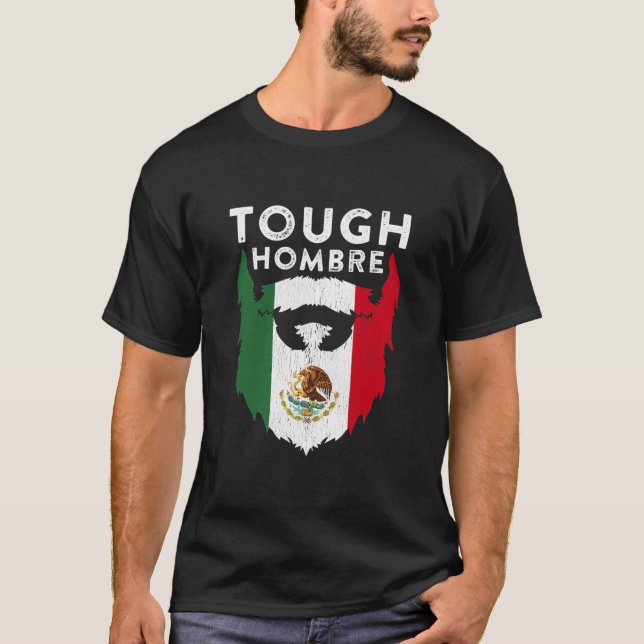 Funny Cinco de Mayo Meme Mexican Flag Beard Bad T-Shirt (Front)