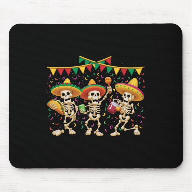 Funny Cinco De Mayo Shirt Mexican Fiesta Cactus Le Mouse Pad (Front)
