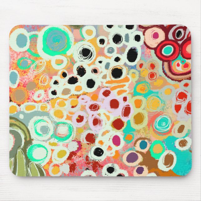 funny circles mouse pad (Front)