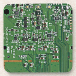 Funny circuit board coaster
