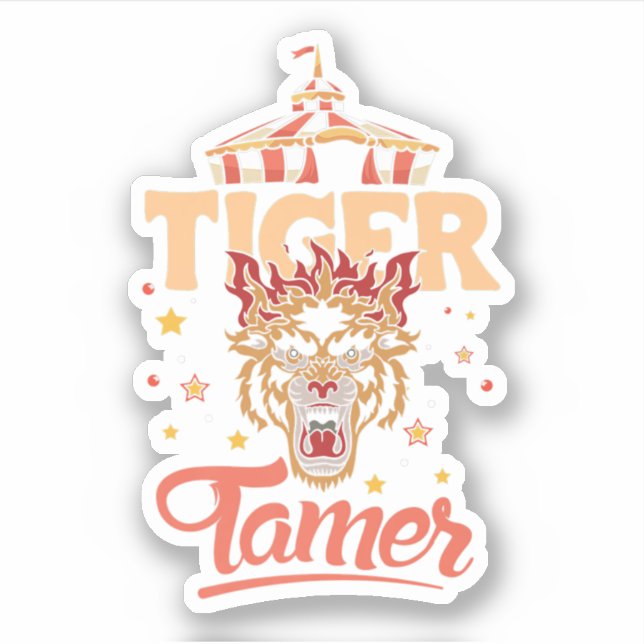 Funny Circus Tiger Tamer Big Cat. Perfect design f (Front)