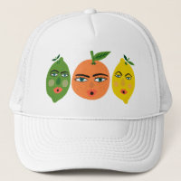 Funny Citrus Fruits Lemon Lime Orange