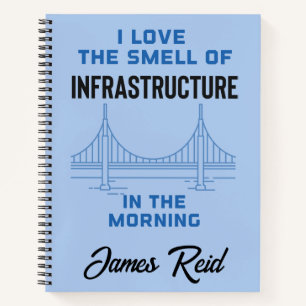 Funny Civil Engineering Bridge Engineer Notebook