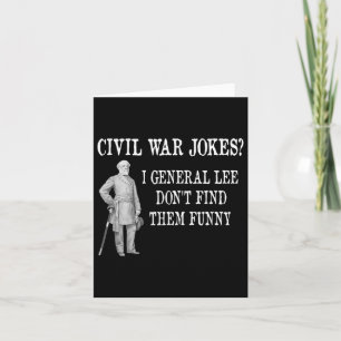 Funny Civil War Design For History Buff &amp; Hist Card