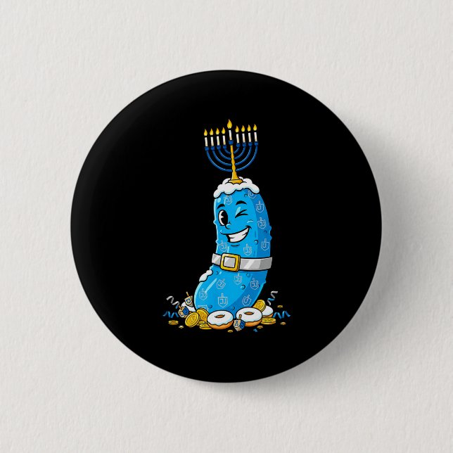 Funny Ckle Dreidel Menorah Hanukkah Kids Womens Me 6 Cm Round Badge (Front)