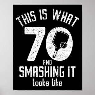 Funny Ckleball 70th Birthday 70 Years Old Love Ckl Poster