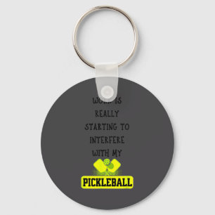 Funny Ckleball Work Quote Ckleball Lover Office Jo Key Ring