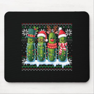 Funny Ckles Christmas Lights Santa Hat Xmas Ugly S Mouse Pad