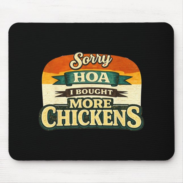 Funny Ckyard Chicken Owner Design – Urn Hen Lover  Mouse Pad (Front)