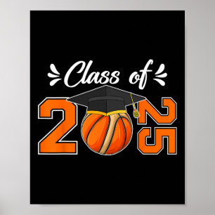 Funny Cl Of 2025 Senior Graduation Party Sketll Bo Poster