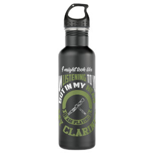 Funny Clarinet Clarinetist I Love the Clarinet Pla 710 Ml Water Bottle
