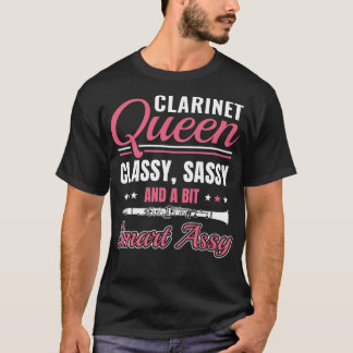 Funny Clarinet Player Clarinetist Clarinet Queen T-Shirt