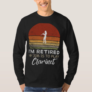Funny Clarinet Retirement Tee - Musical Humour!