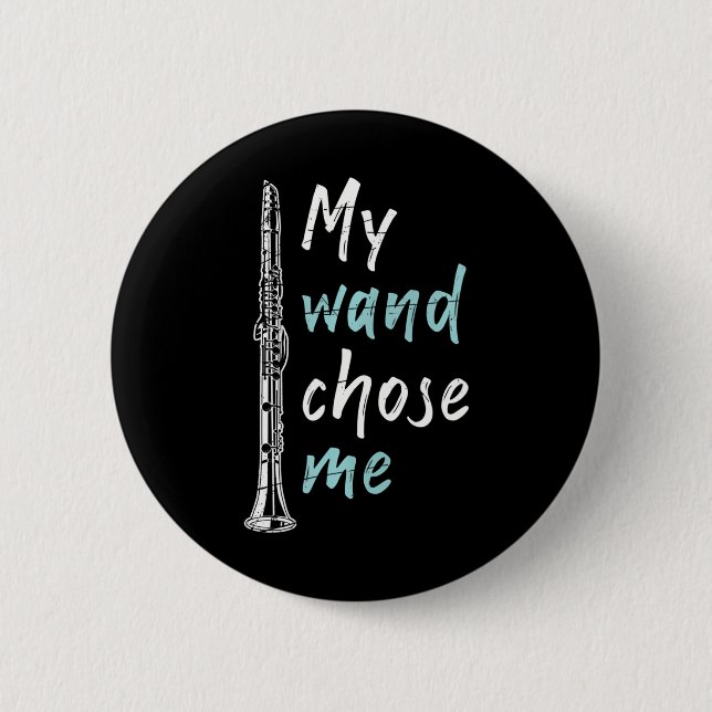 Funny Clarinetist Classical Music Clarinet 6 Cm Round Badge (Front)