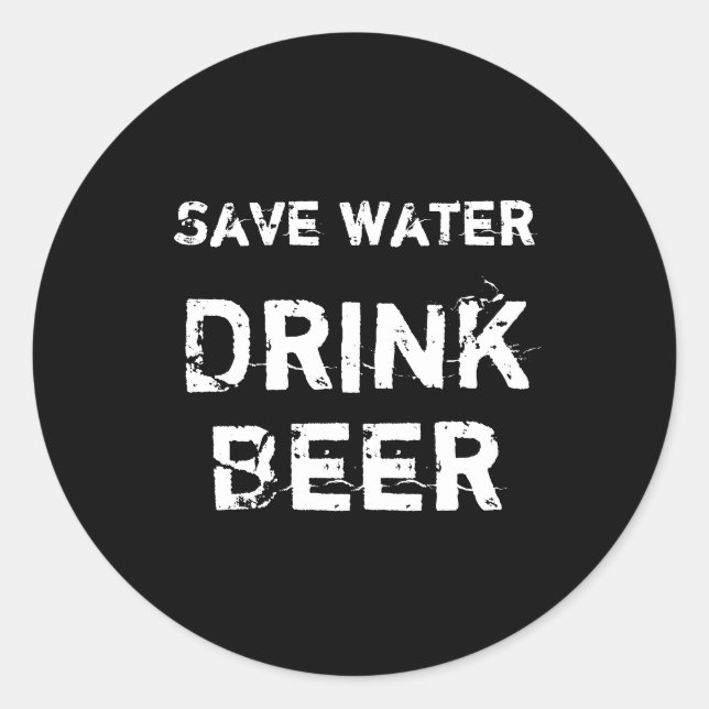 Funny - classic round sticker (Front)